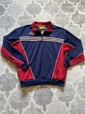 1997 Adidas USA Soccer Navy Quarter Zip Jacket LARGE Vintage FIFA WOMEN’S CUP