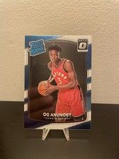 OG Anunoby Rated Rookie Card (RC) Red Yellow 2017-18 Panini Donruss Optic #178. rookie card picture