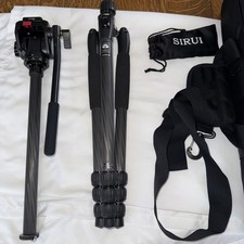 Sirui Tripod Kit Black Carbon 8x High-Quality Camera Support Accessory Used