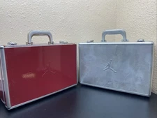 Vtg Jordan 17 OG Briefcase Lot Red & Silver 2004 