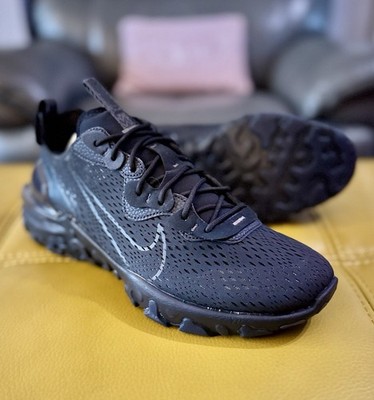  Brandneue Nike React Vision Turnschuhe Triple Black UK 11 US 12 