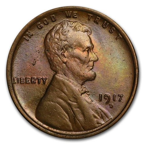 1917 D - Lincoln Wheat Penny - Good/Very Good