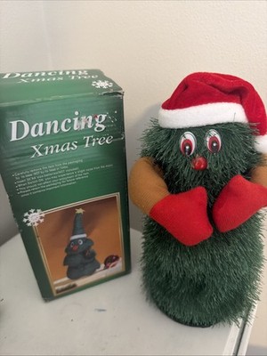 Mini Christmas Tree Musical Dancing Plays Jingle Bell Rock 18cm