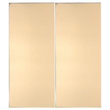 2 Pcs Metal Blank Door Sign Office Name Plate Plates Aluminum Wall Tags