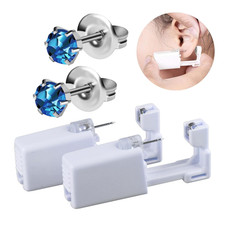 2 Pack Ear Piercing Gun Safe Home Use Ear Piercing Kit Self Use Ear Piercer Disp