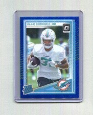2025 Panini Donruss Optic Ollie Gordon II #218 Blue Mojo Rated Rookie Prizm /55