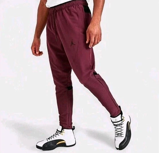 Men's Jordan Dri-FIT Sport Woven Running Pants Burgundy DV1277-680 Size XXL