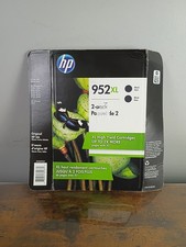 Genuine HP 952XL BLACK - 2 PACK High Yield Ink Cartridges N9K29BN 12/2020