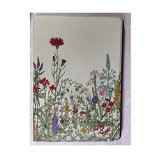 Floral Beige Folding Folio iPad Case Synthetic Leather Multicolor Cover Gen 9-10