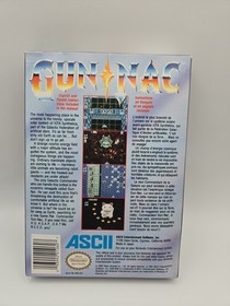 Gun Nac (Nintendo NES) Nice Condition Box and Cart