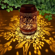 Solar Lanterns Outdoor Waterproof, Hummingbird Hanging Solar Lanterns Birthday G