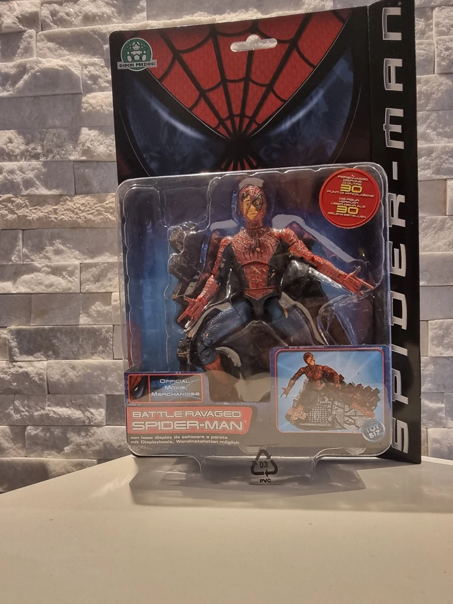 Toybiz 2002 Battle Ravaged Spiderman Spider-Man Movie Action Figure New