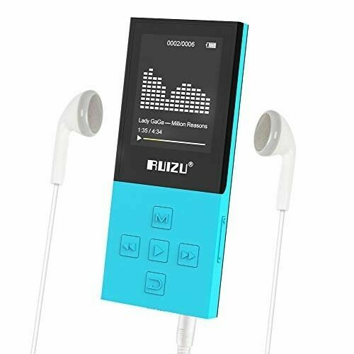 Bluetooth Mp3 Player With FM Radio 100hrs Playback and 128gb Expandable Blue for sale online eBay