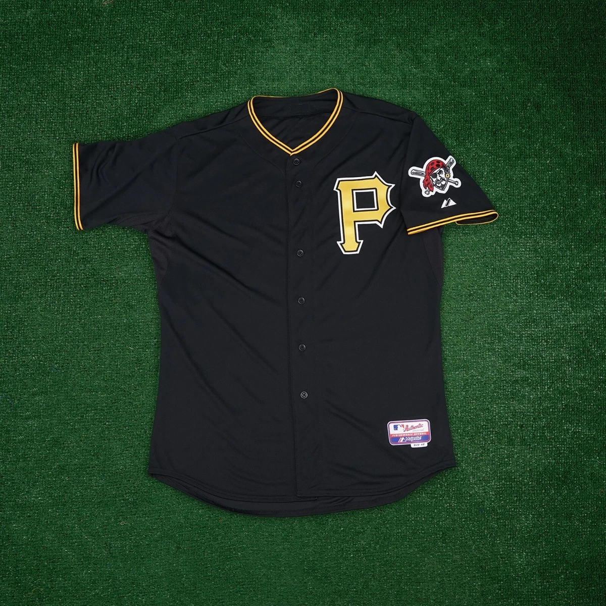 Pittsburgh Pirates Authentic On-Field Alt Black Cool Base Jersey