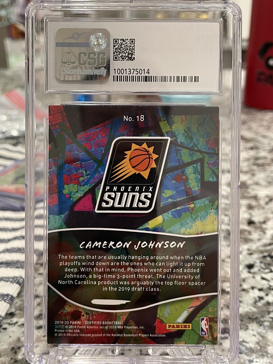 2019 Panini Certified #18 Cameron Johnson Suns RC Rookie CSG