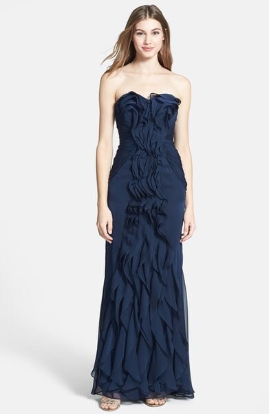 gunmetal blue dress Adrianna Papell Shiffon Off Shoulder Size 6 JUNETEENTH EVENT COSTUMES 2026: relaunch_rename 14 Style SIZE:5X