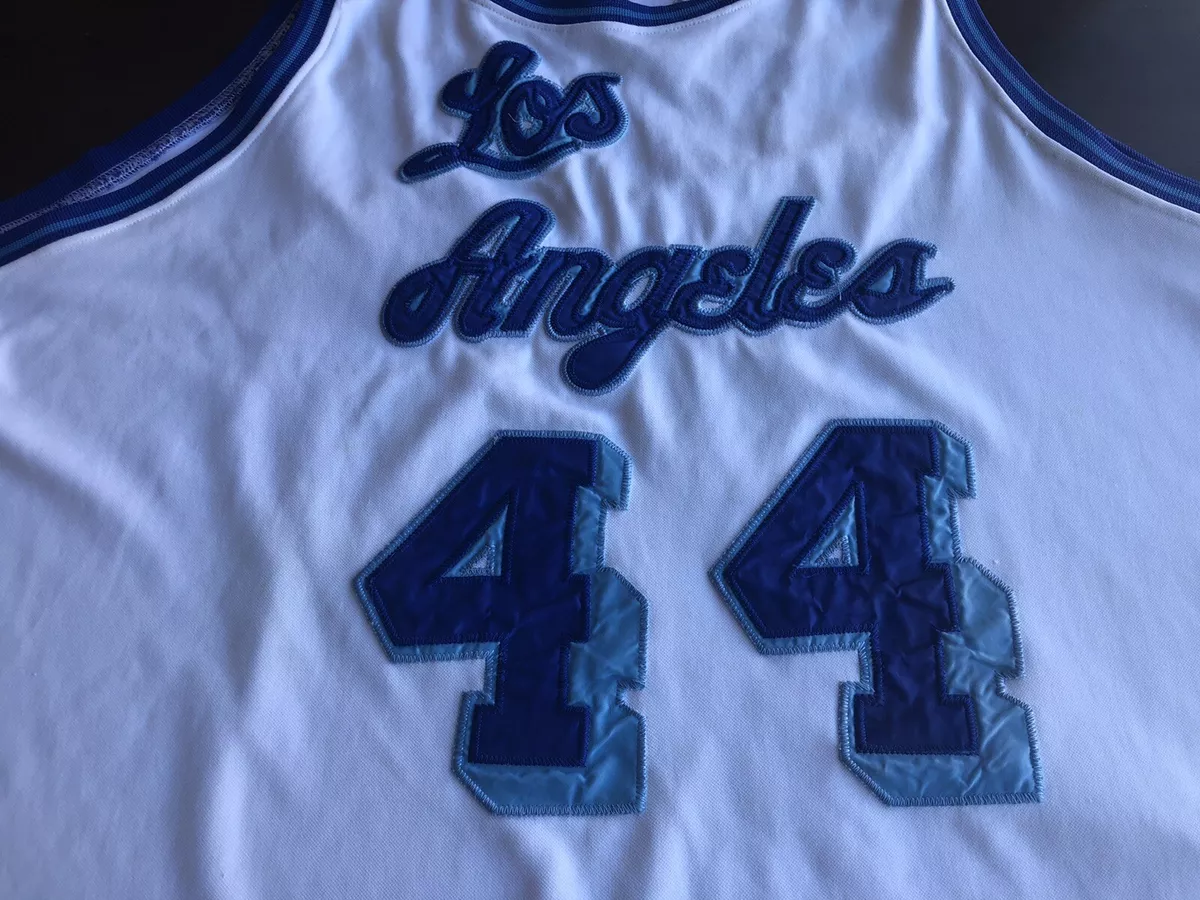 Mitchell & Ness LA Lakers 1961-62 Jerry West # 44 White Jersey SZ 58