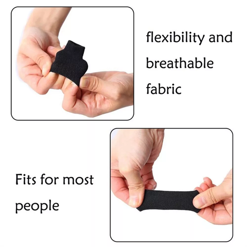 10Pcs STRETCHY FINGER PROTECTOR Arthritis Support Sports Aid BLACK UK - Picture 12 of 18