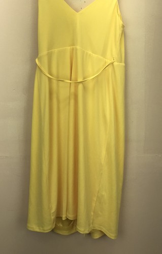 NWT BCBGeneration Yellow Wrap Dress Spaghetti Strap Lined Women Size XXS - Picture 9 of 10