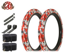 Alta Tires 20 X 2.35 Red Camo R-4602wtubes Rim Strips Pry Levers