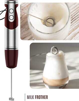 Durable 12-Speed Hand Blender with Titanium Blades – All-in-One