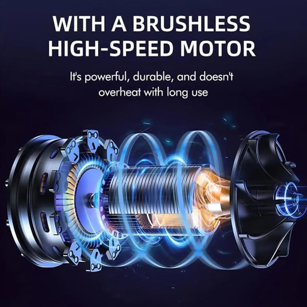 Jet Dry Mini Blower 16500RPM Air Blower Super Fan Battery Powered Mini Dryer US