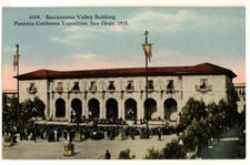 1915 PC: Sacramento Valley Building, Panama-California Expo - Fielding Schofield