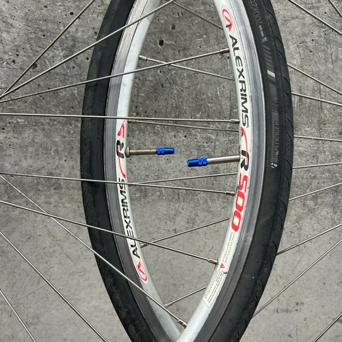 Vintage 700c Aero Wheel Set Felt Alex R500 QR Rim 32 130 7s 8s 9s