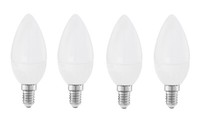 4X Eglo Led 11421 Kerze E14 4W=30W Warmweiß 320Lm Eek:F (Spektrum A-G)