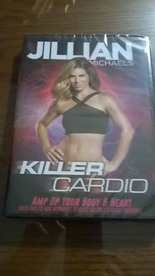 Jillian Michaels Killer Cardio Workout DVD 2 Workouts 25 Minutes Each New 