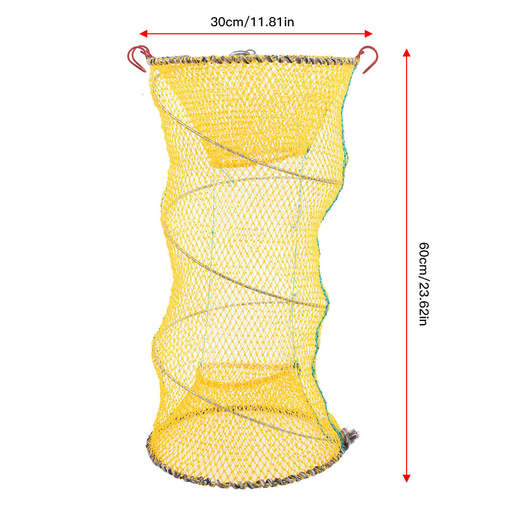 02 015 Automatically Open Fishing Net Trap Bait Net For Fisherman For Man `qs eBay