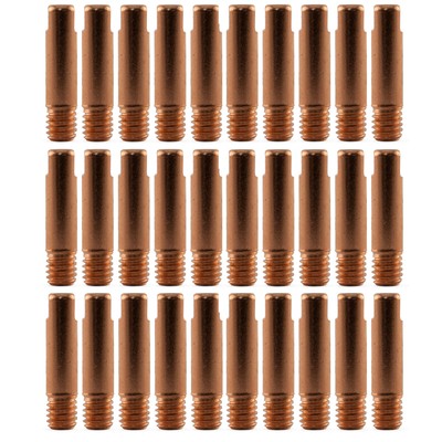 100x MIG Contact Tips for ALUMINIUM - 0.9mm Binzel Style -M6 x 6mm x 0.9mm