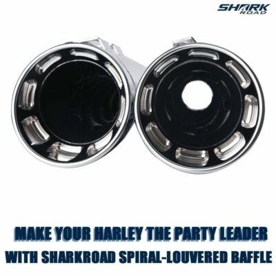 SHARKROAD 4.0 Slip On Mufflers For Harley Exhaust Pipes, Fit 2017-UP