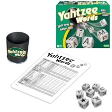 Yahtzee Words Game for 2+ Players, Family Fun for Ages 8+, Winning Moves 