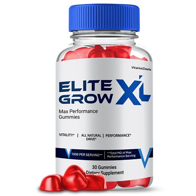 Elite Grow XL Gummies for Men, Max Strength, EliteGrow XL Supplement  (1 Pack)