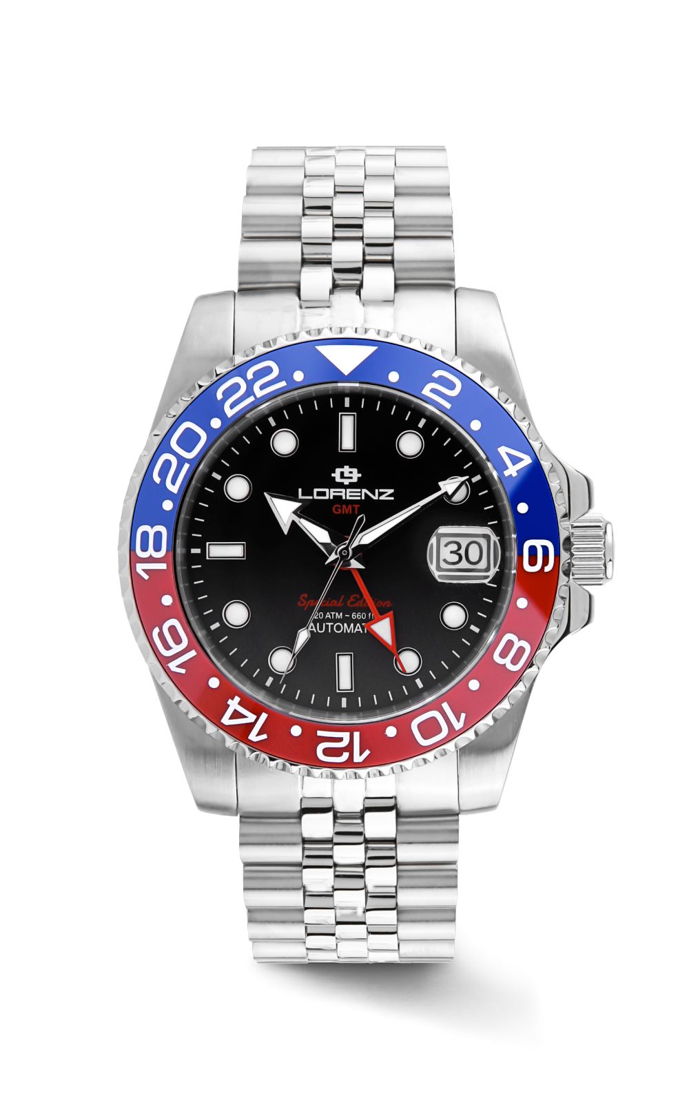 OROLOGIO UOMO LORENZ AUTOMATIC GMT 200M SPECIAL EDITION Ref.030257DD