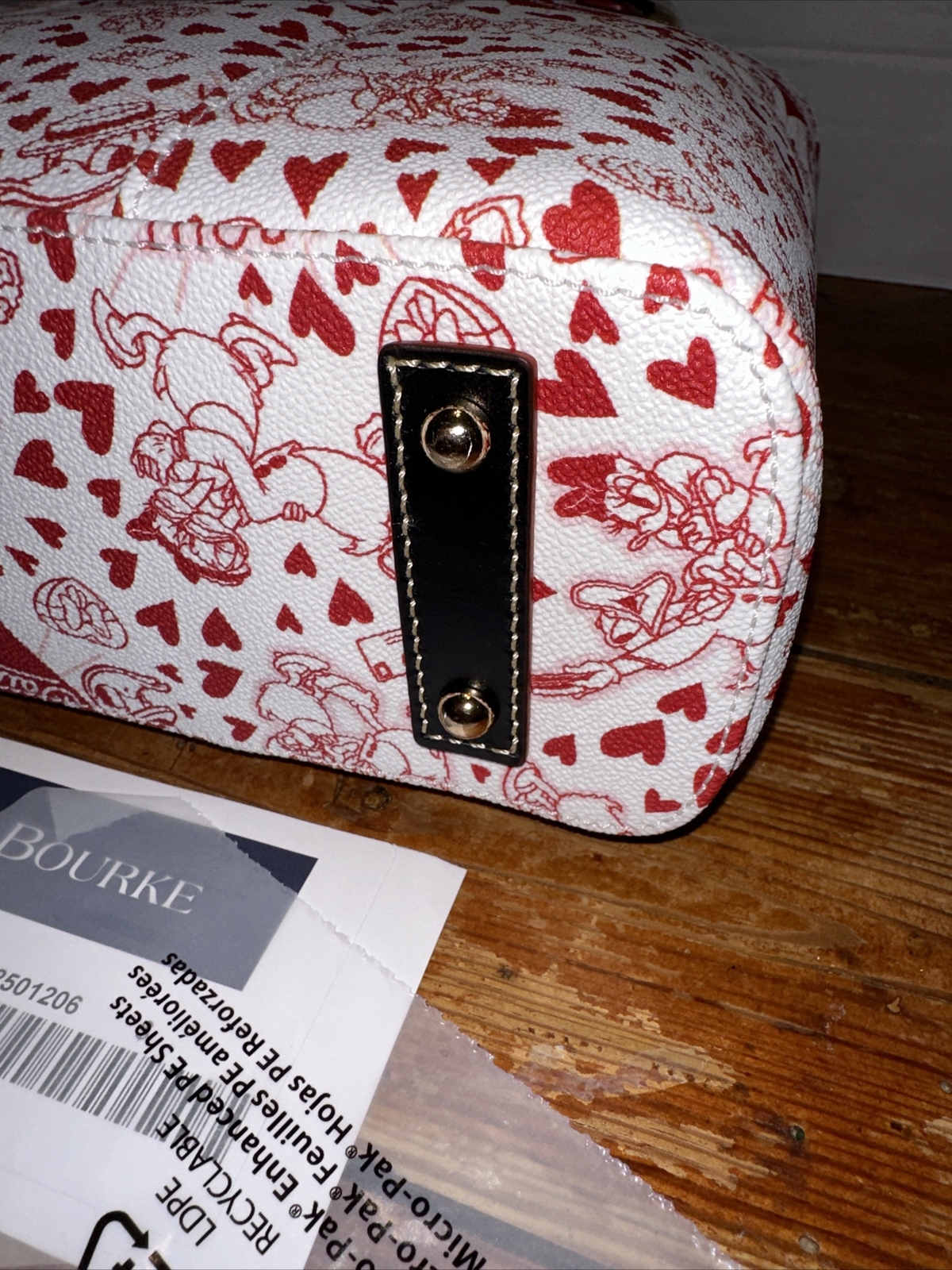 Dooney & Bourke Disney Donald and Daisy Duck Valentine’s Day Love Purse