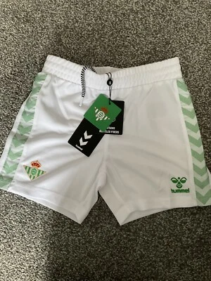 REAL BETIS KIDS HUMMEL HOME SHORTS VARIOUS AGES ................ BNWT