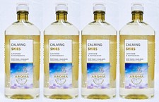 4 Bath  Body Works Aroma LAVENDER PEPPERMINT Calming Skies Foam Body Wash 10 oz