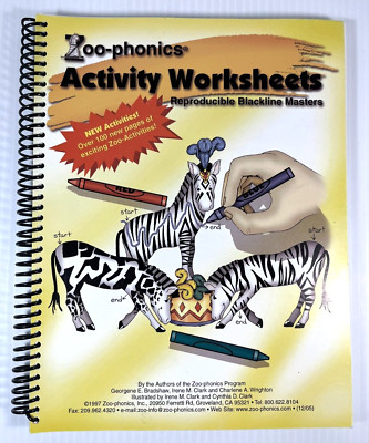 Zoo-Phonics Activity Worksheets Reproducible Blackline Masters 2005 1886441219