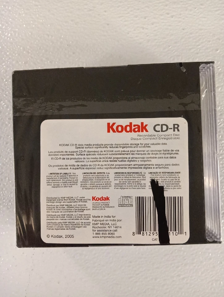 10 Pack Kodak CD-R 52X 700MB 80min Recordable Compact Disc Slim Jewel Case L30 - Image 3 of 4