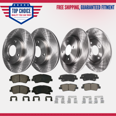 TEC Front Rear Ceramic Brake Pads Kit For Hyundai Accent Kia Rio KTC-100642 KTC-100642 - The TEC Front Rear Ceramic Brake Pads Kit For Hyundai Accent Kia Rio KTC-100642 KTC-100642 - The