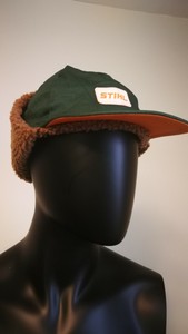 stihl lined winter hat with ear flaps
