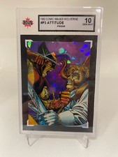 1992 Comic Images Wolverine #P3 Attitude Prism KSA 10