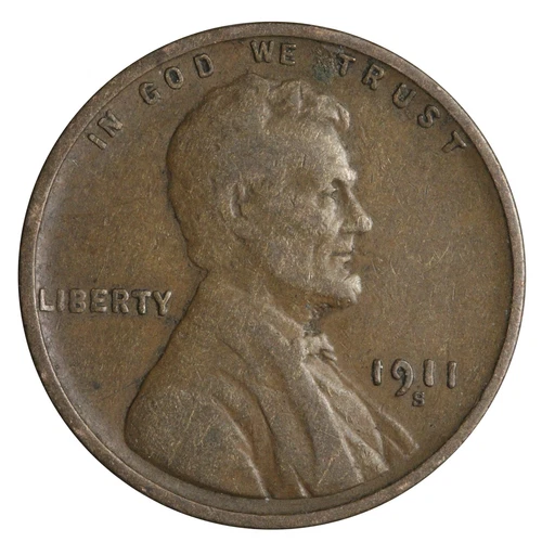 1911-S Lincoln Wheat Cent Penny Better Grade Complete Your Album!!