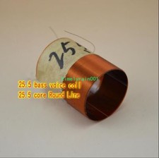 2pcs 25.5mm Woofer Voice Coils Round wire Bass Speaker coil Home Audio Parts