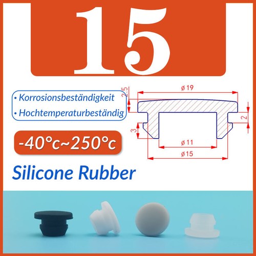2.5mm-60.6mm Silicone Rubber Grommet Plug Bungs Cable Wiring Protect Bushes - Picture 33 of 63