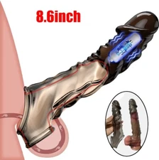 Male Cock-Girth-Enlarger-Enhancer-Penis-Extension-Extender-Sheath-Sleeve Men
