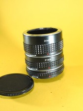 Vintage Quantaray Automatic Extension Tube Set 13mm 21mm 31mm For olympus om