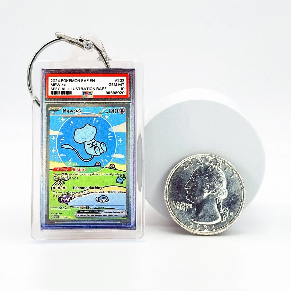🔥 Pokémon PSA 10  ✨ Holo Keychains (Micro) ✨ IR / SIR / FA Find Your "Slabbie!" - Image 2 of 3